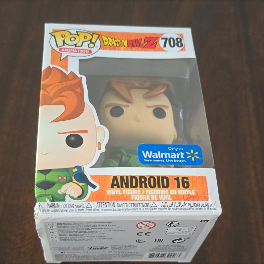 Funko Pop! Vinyl: Dragon Ball Z - Android 16 - Walmart (Exclusive) #708 box dam